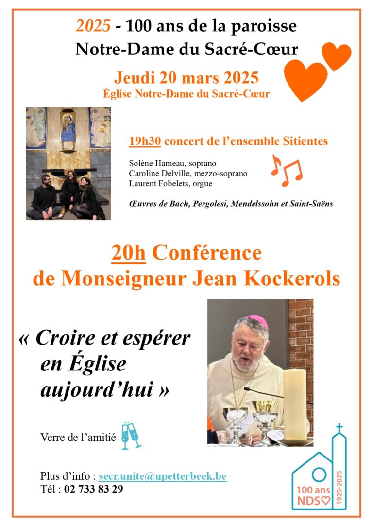 Concert de l’ensemble Sitientes et Conférence de Monseigneur Jean Kockerols