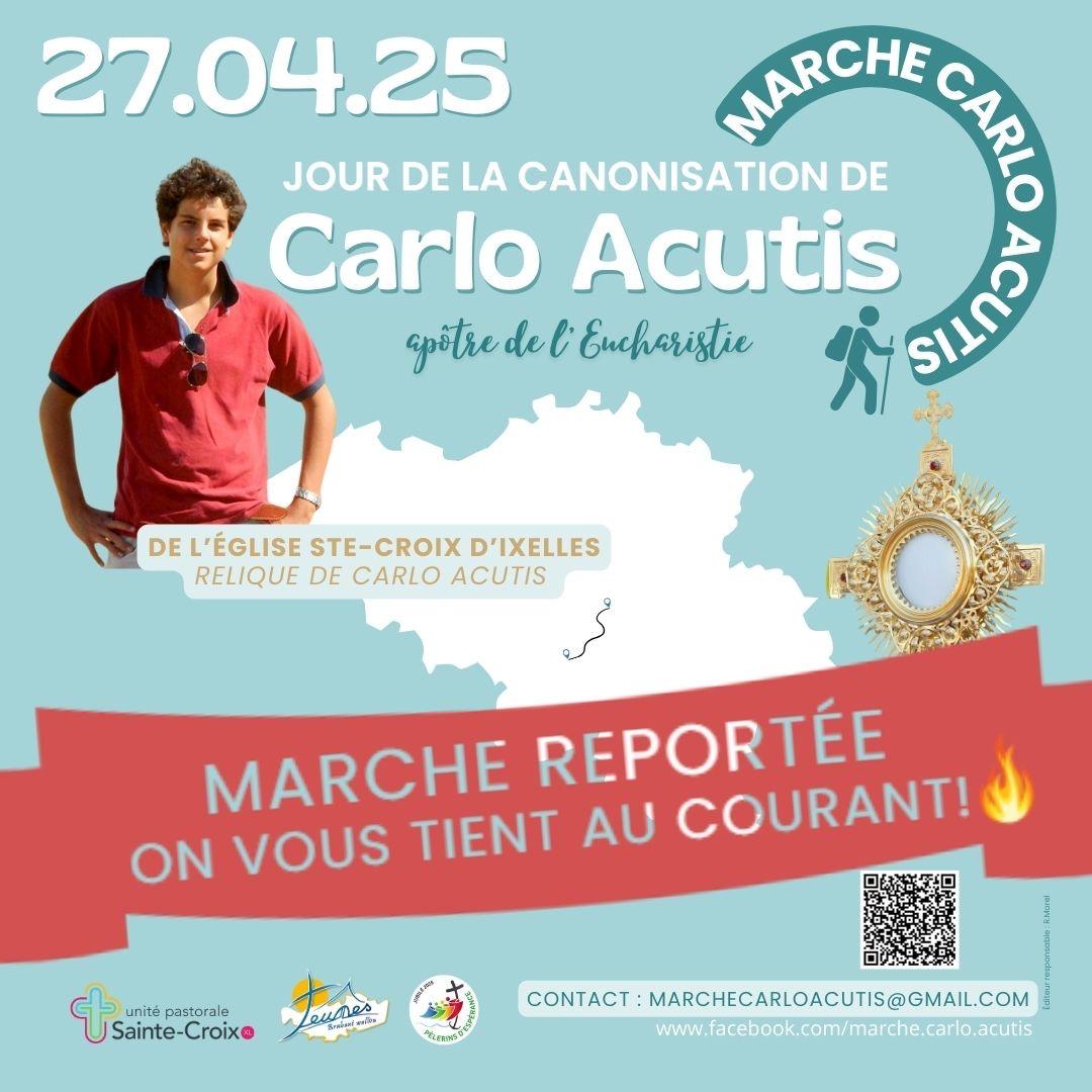 Pèlerinage Carlo Acutis reporté