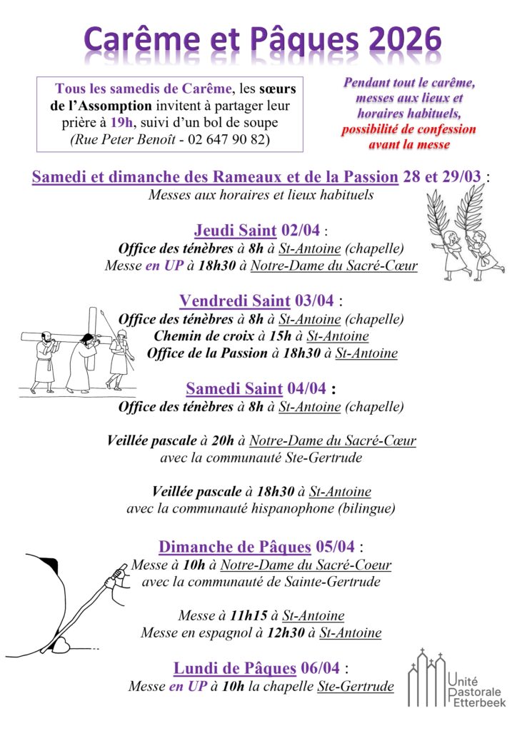 Programme Carême et Pâques 2026