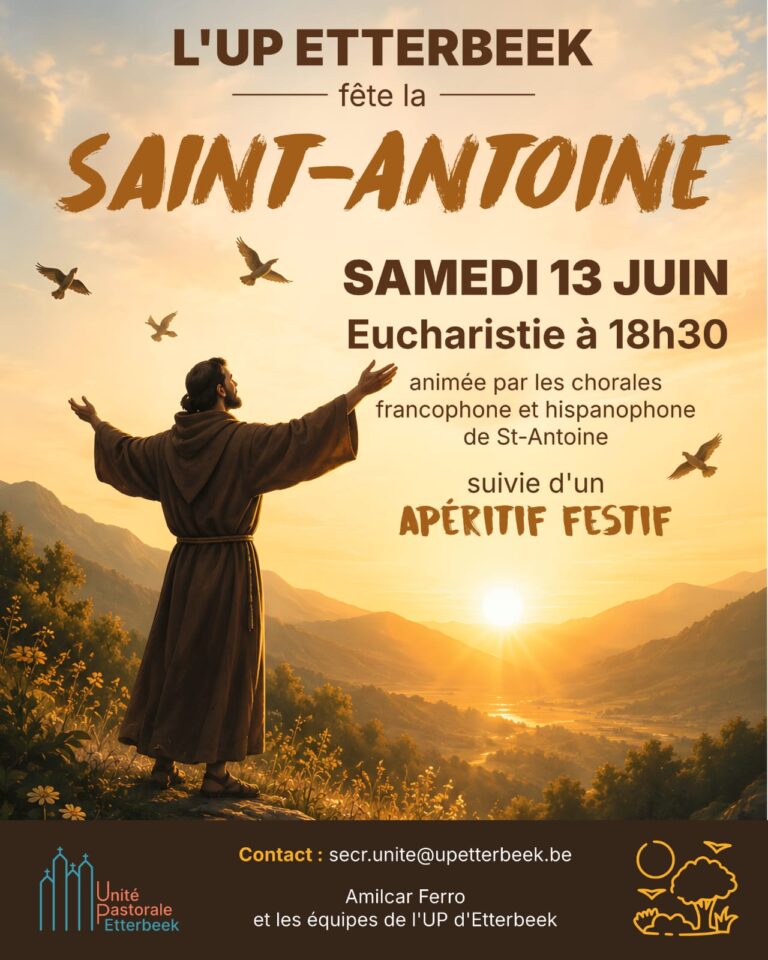 Bienvenue à toutes et tous pour la célébration de la fête de Saint-Antoine, ce 13 juin 2026!