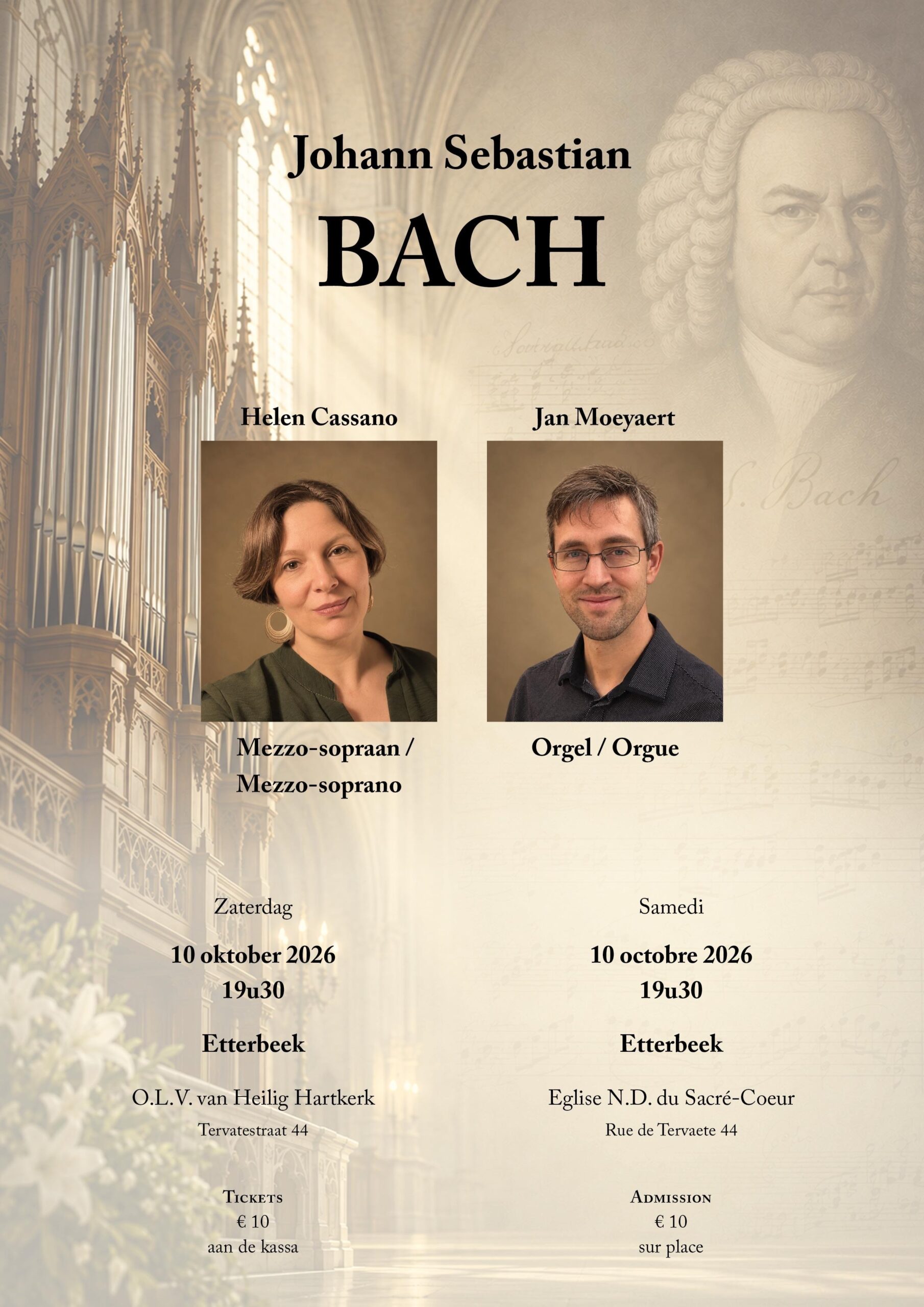 Concert chant et orgue J-S Bach