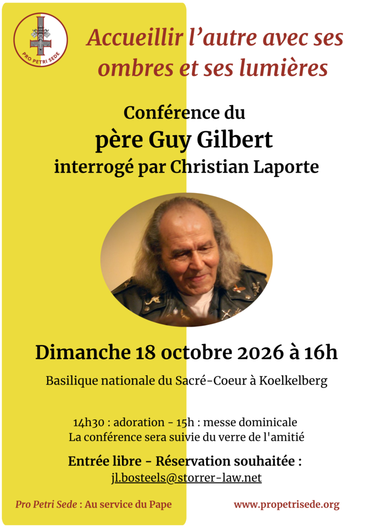 Conférence du Père Gilbert octobre 2026