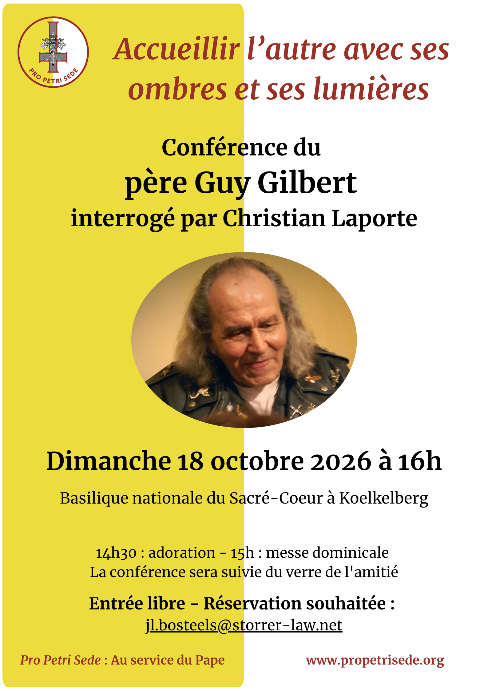 Conférence du Père Gilbert octobre 2026