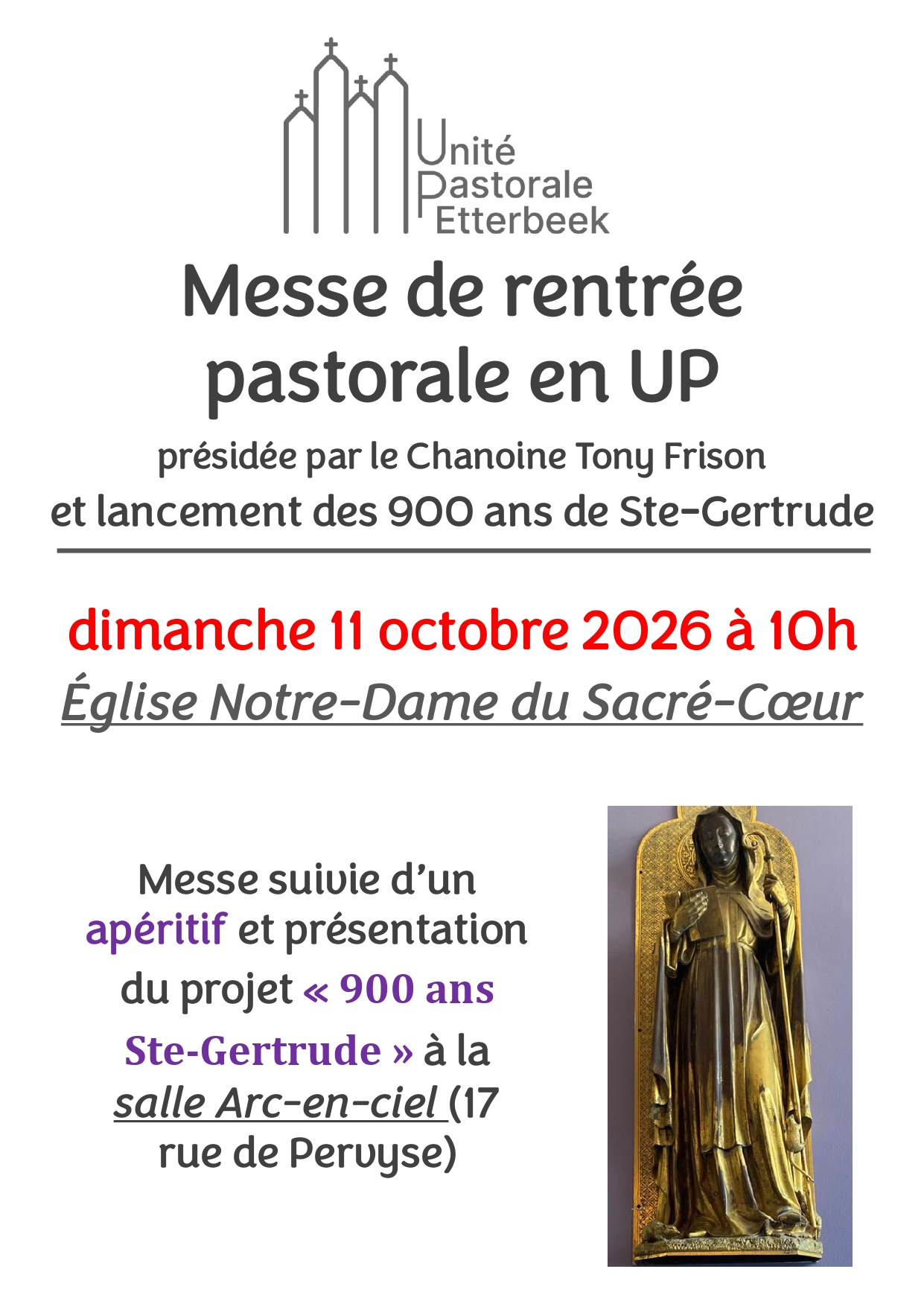 Messe de rentrée pastorale UP Etterbeeek 2026